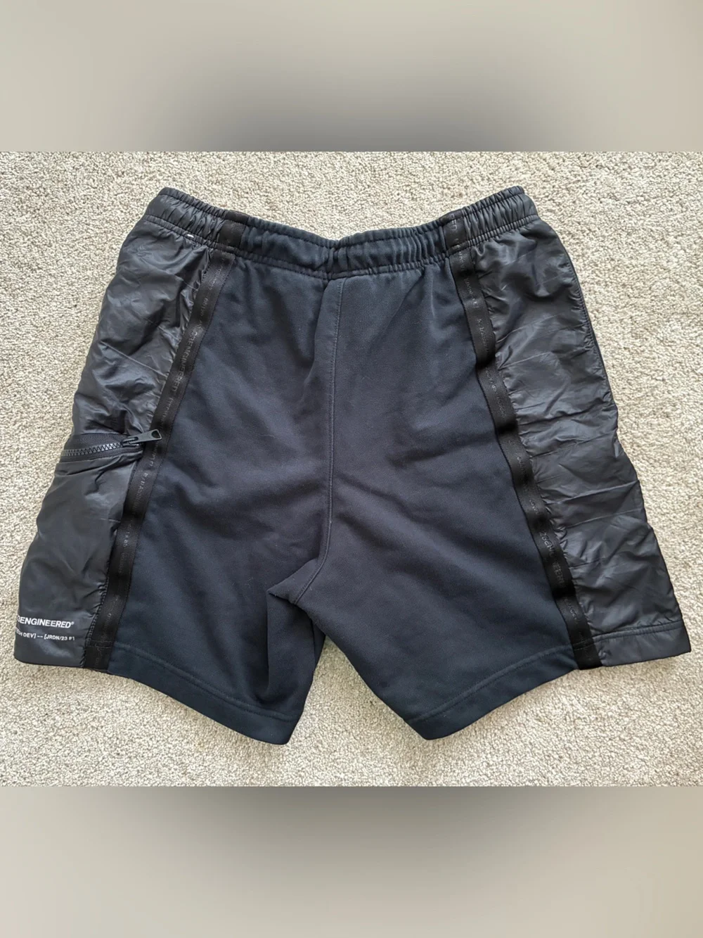 Jordan Black Men's Athletic Drawstring Shorts with Jumpman
